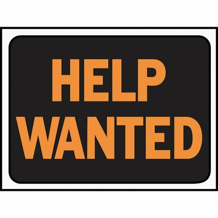 HY-KO 9x12 Plastic Sign, Help Wanted 3034